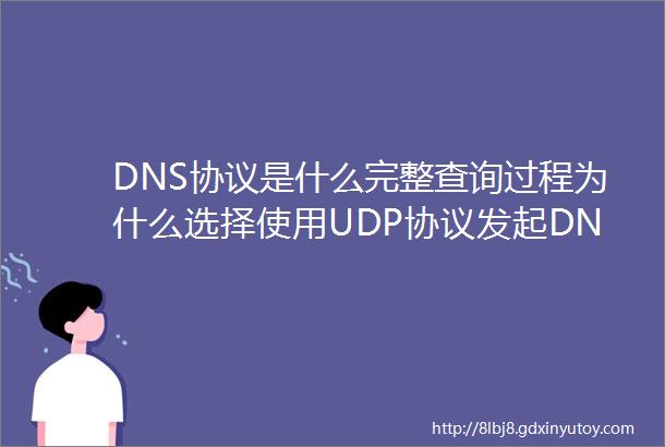 DNS协议是什么完整查询过程为什么选择使用UDP协议发起DNS查询